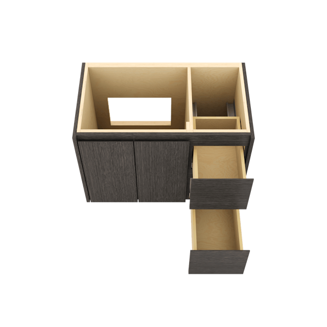 Gilded Single Left/Right Bath Floating Vanity - image 4 - base