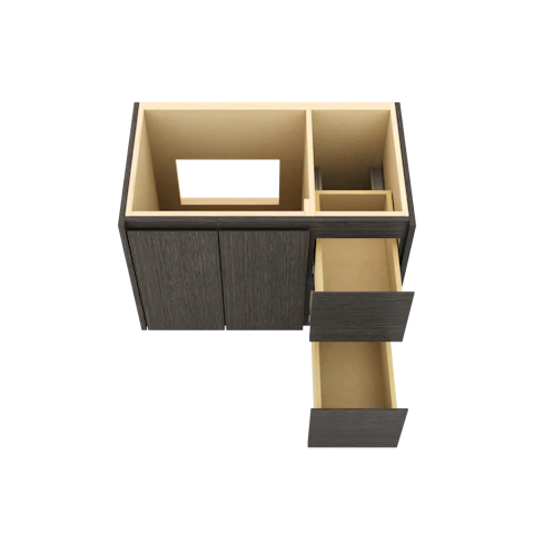 Gilded Single Left/Right Bath Floating Vanity - image 4 - base