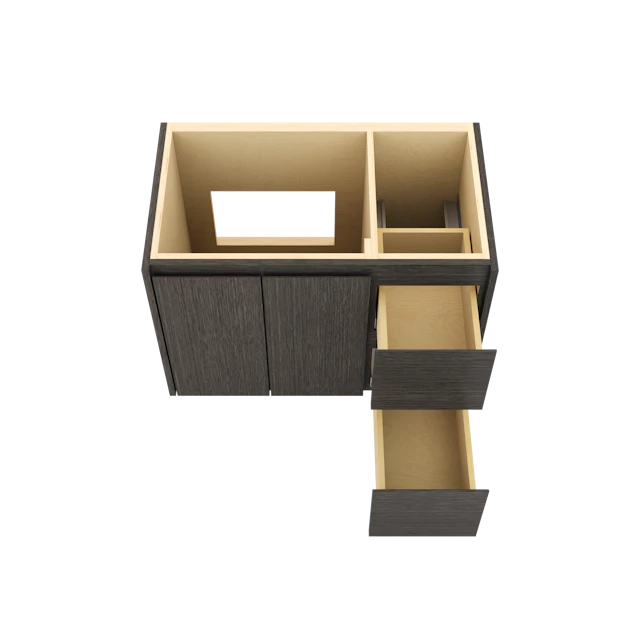 Gilded Single Left/Right Bath Floating Vanity - image 4 - base