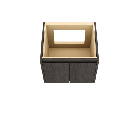 Gilded Single Bath Floating Vanity - Vessel Sink - image 3 - base