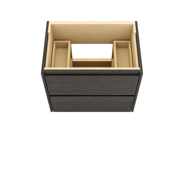Gilded Two-Drawer Single Bath Floating Vanity - image 3 - base