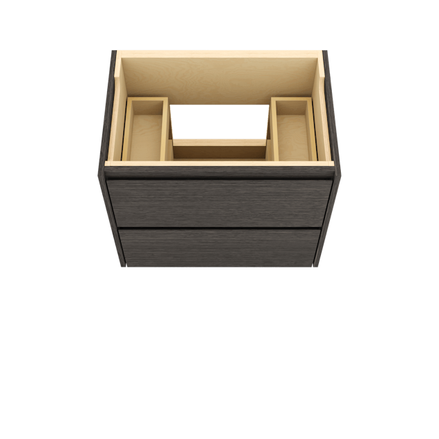 Gilded Two-Drawer Single Bath Floating Vanity - image 3 - base