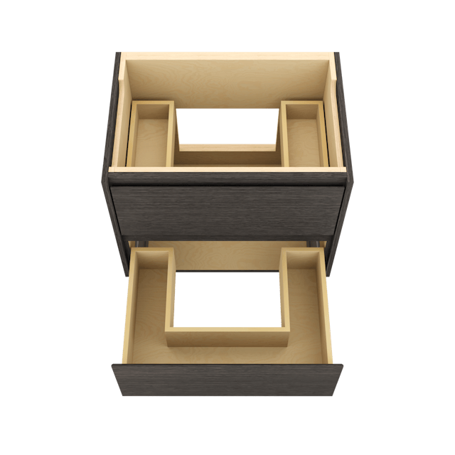 Gilded Two-Drawer Single Bath Floating Vanity - image 5 - base