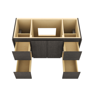 Gilded Single Extra Wide Bath Floating Vanity - image 4 - base