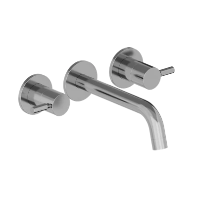 Two Handle Wall Mounted Bathroom Faucet