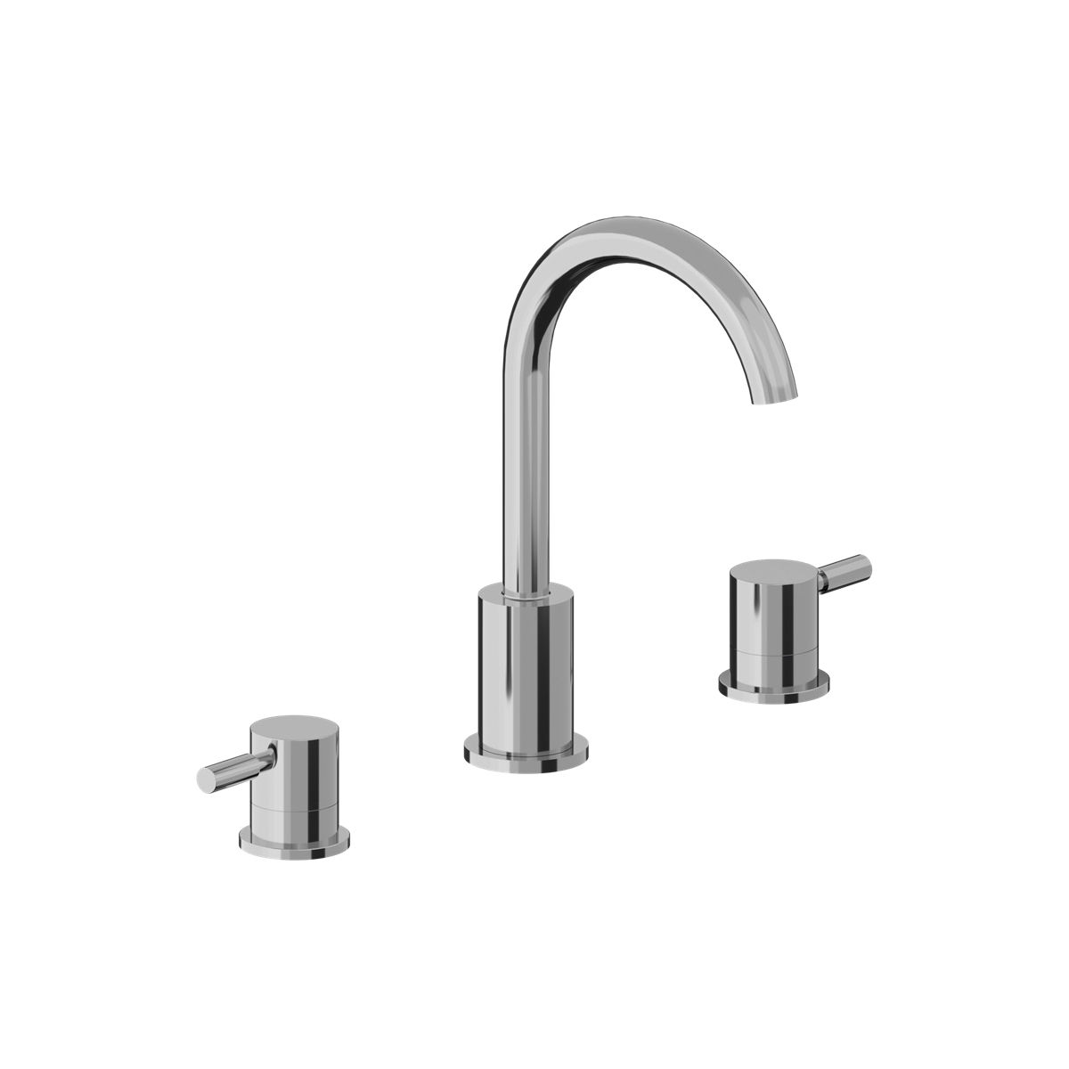 Three Hole 8" Widespread Two Handle Bathroom Faucet