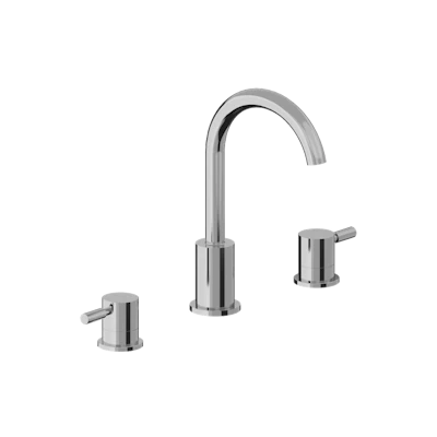 Three Hole 8" Widespread Two Handle Bathroom Faucet