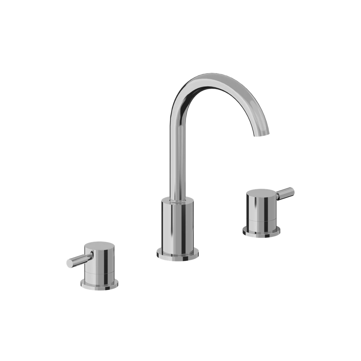 Three Hole 8" Widespread Two Handle Bathroom Faucet