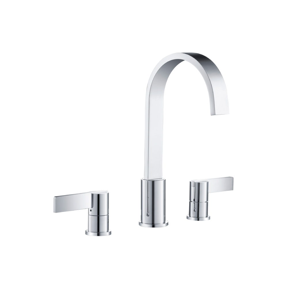 Three Hole 8" Widespread Two Handle Bathroom Faucet