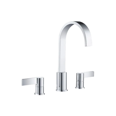Three Hole 8" Widespread Two Handle Bathroom Faucet