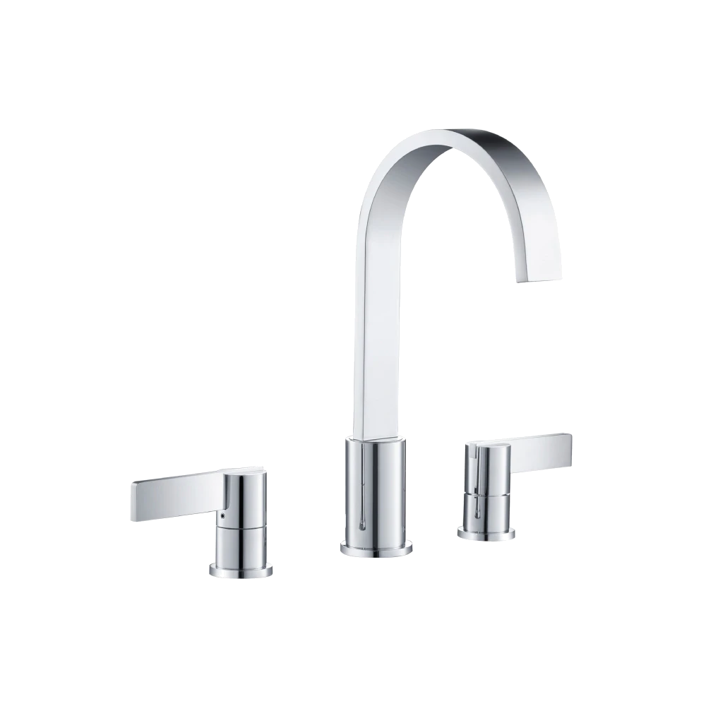 Three Hole 8" Widespread Two Handle Bathroom Faucet