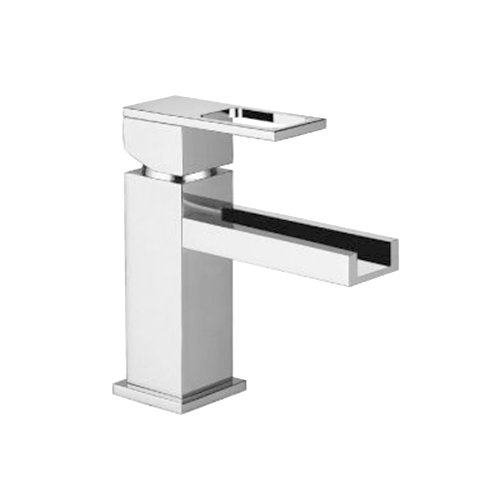 Single Hole Cascade Flow Waterfall Bathroom Faucet