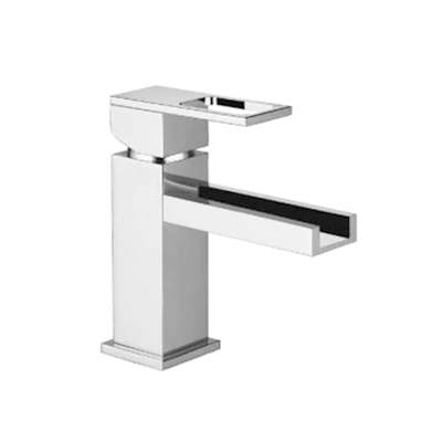 Single Hole Cascade Flow Waterfall Bathroom Faucet
