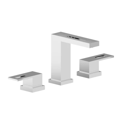 Three Hole 8" Widespread Two Handle Bathroom Faucet