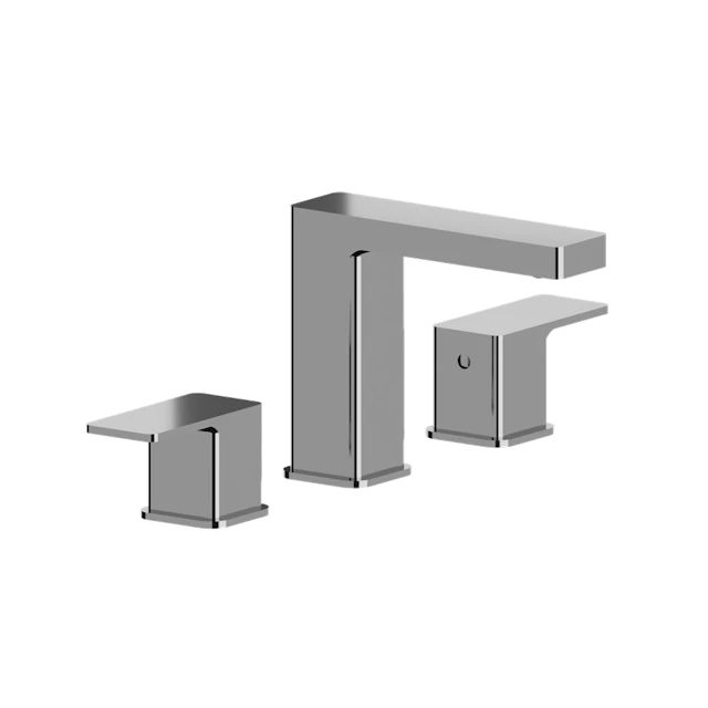 Three Hole 8" Widespread Two Handle Bathroom Faucet - angle 1 - other