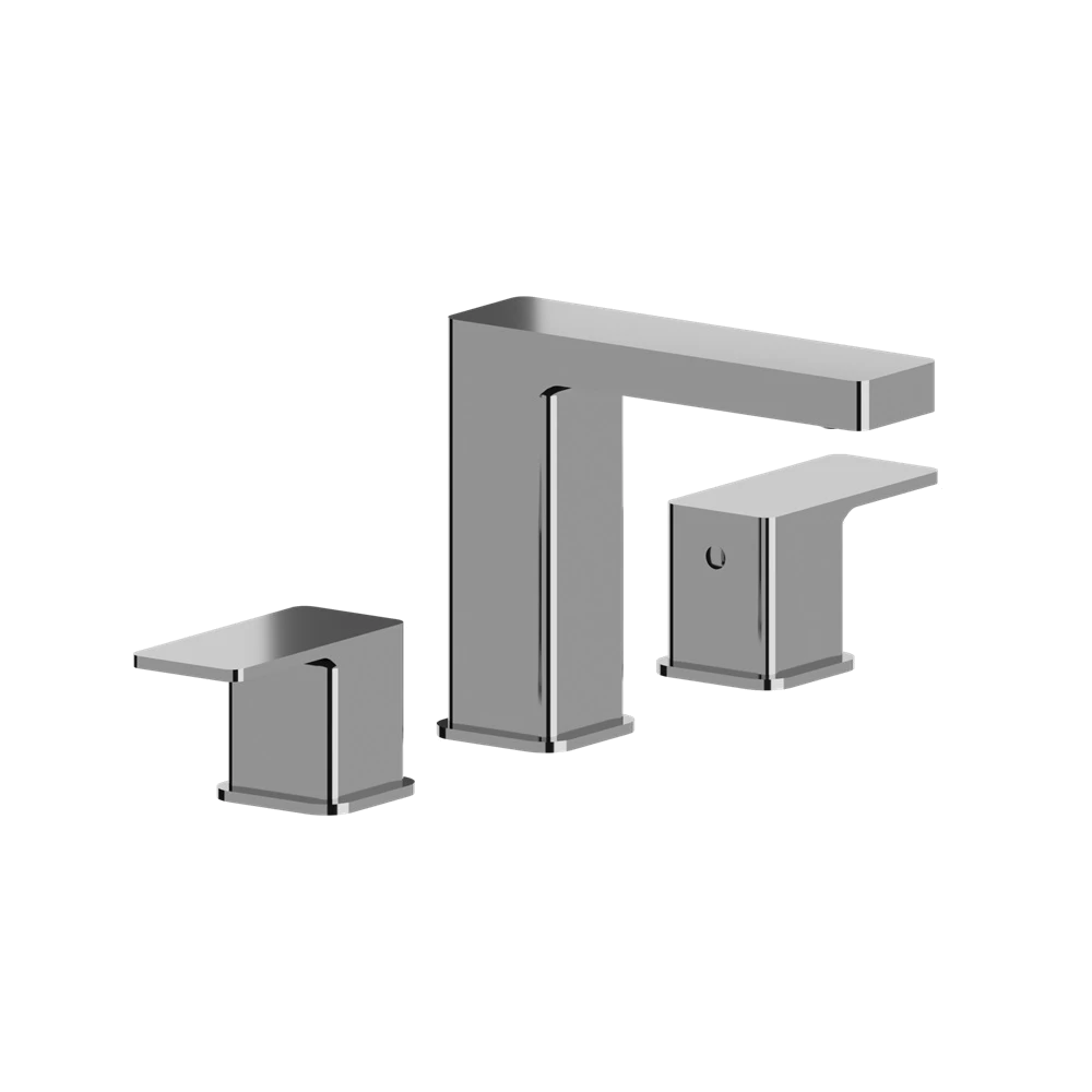 Three Hole 8" Widespread Two Handle Bathroom Faucet