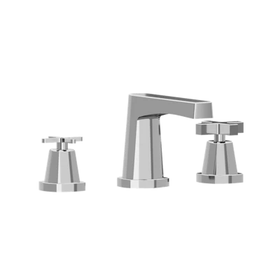 Three Hole 8" Widespread Two Handle Bathroom Faucet