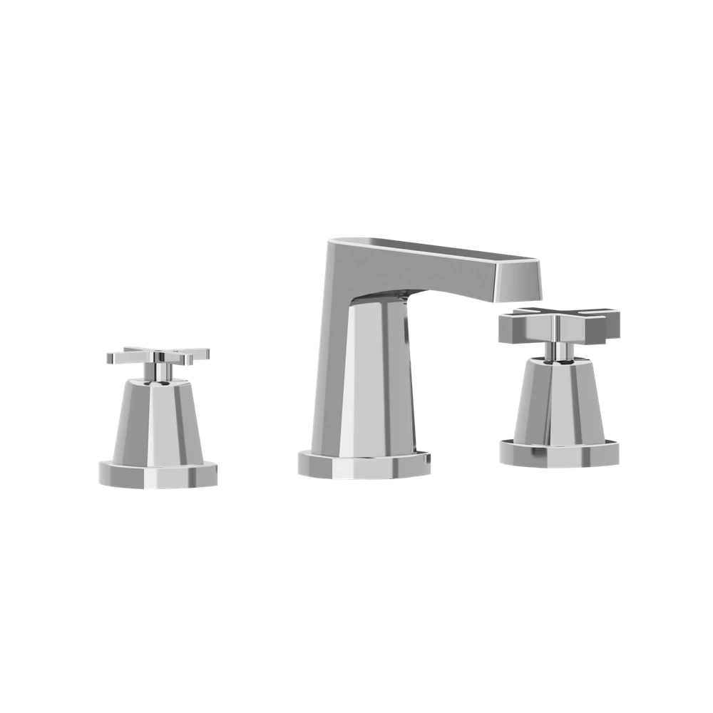 Three Hole 8" Widespread Two Handle Bathroom Faucet