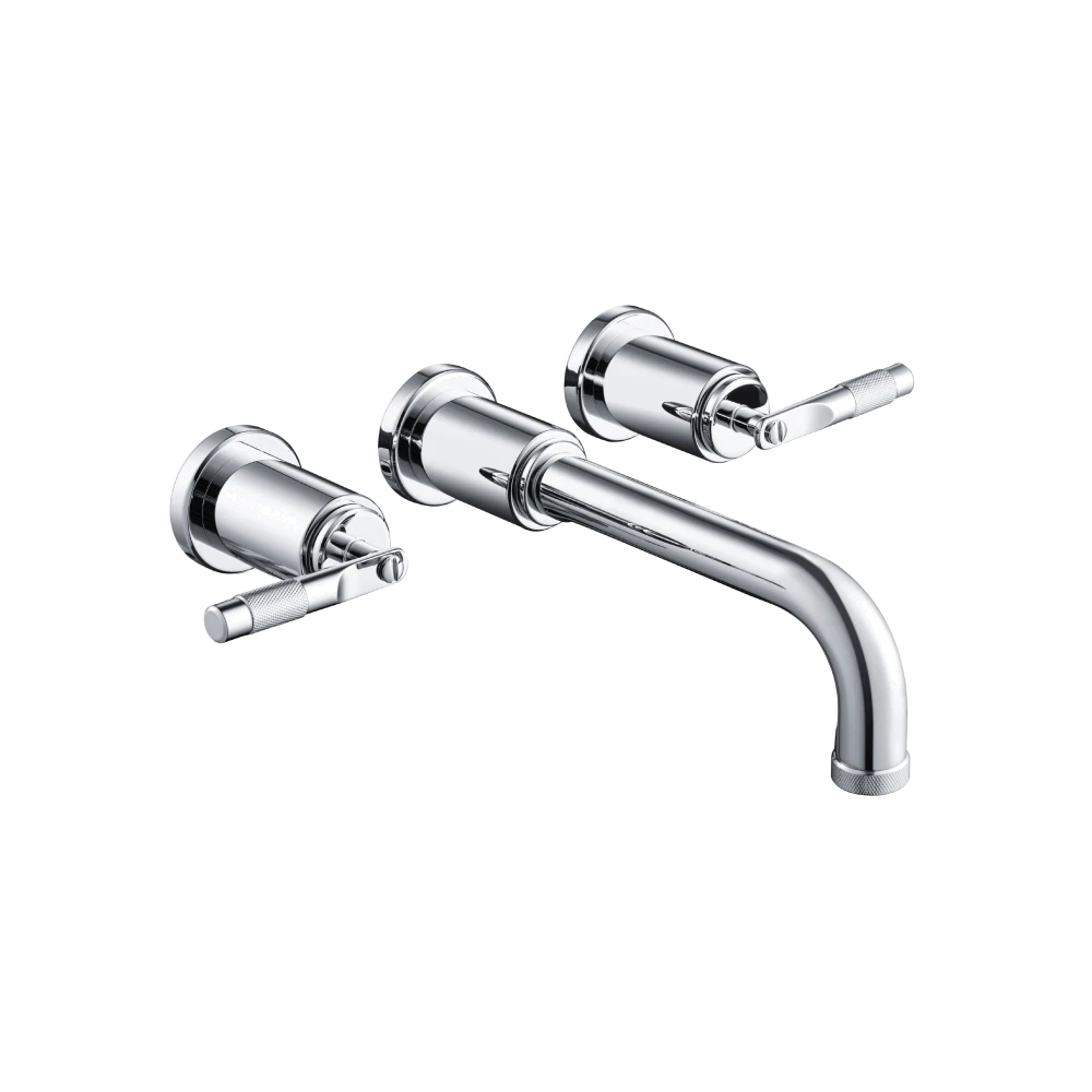 Two Handle Wall Mounted Bathroom Faucet