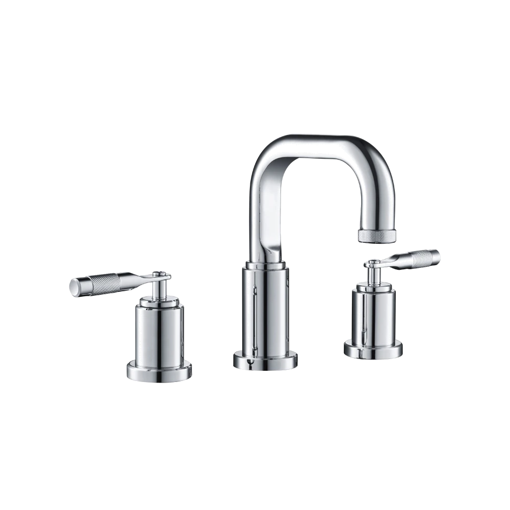 Three Hole 8" Widespread Two Handle Bathroom Faucet