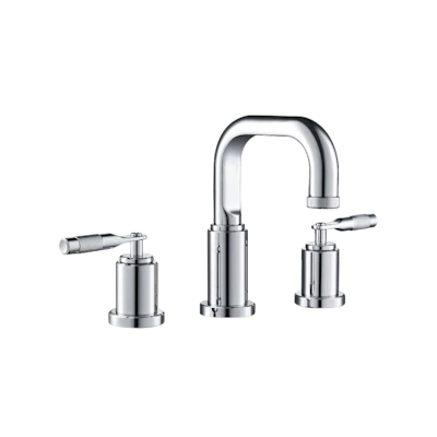 Three Hole 8" Widespread Two Handle Bathroom Faucet