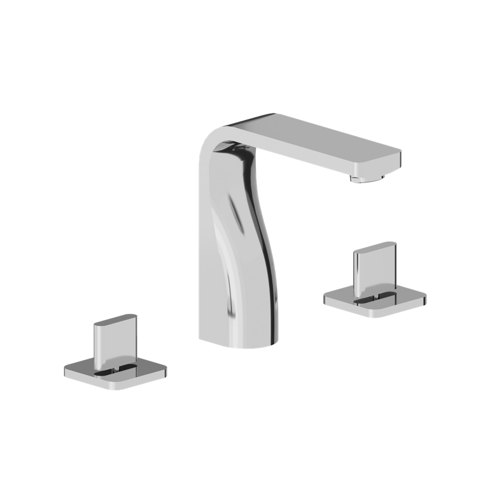 Three Hole 8" Widespread Two Handle Bathroom Faucet