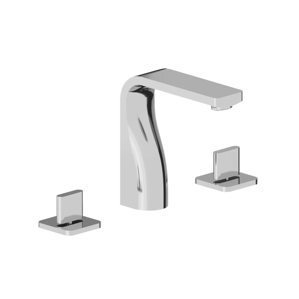Three Hole 8" Widespread Two Handle Bathroom Faucet