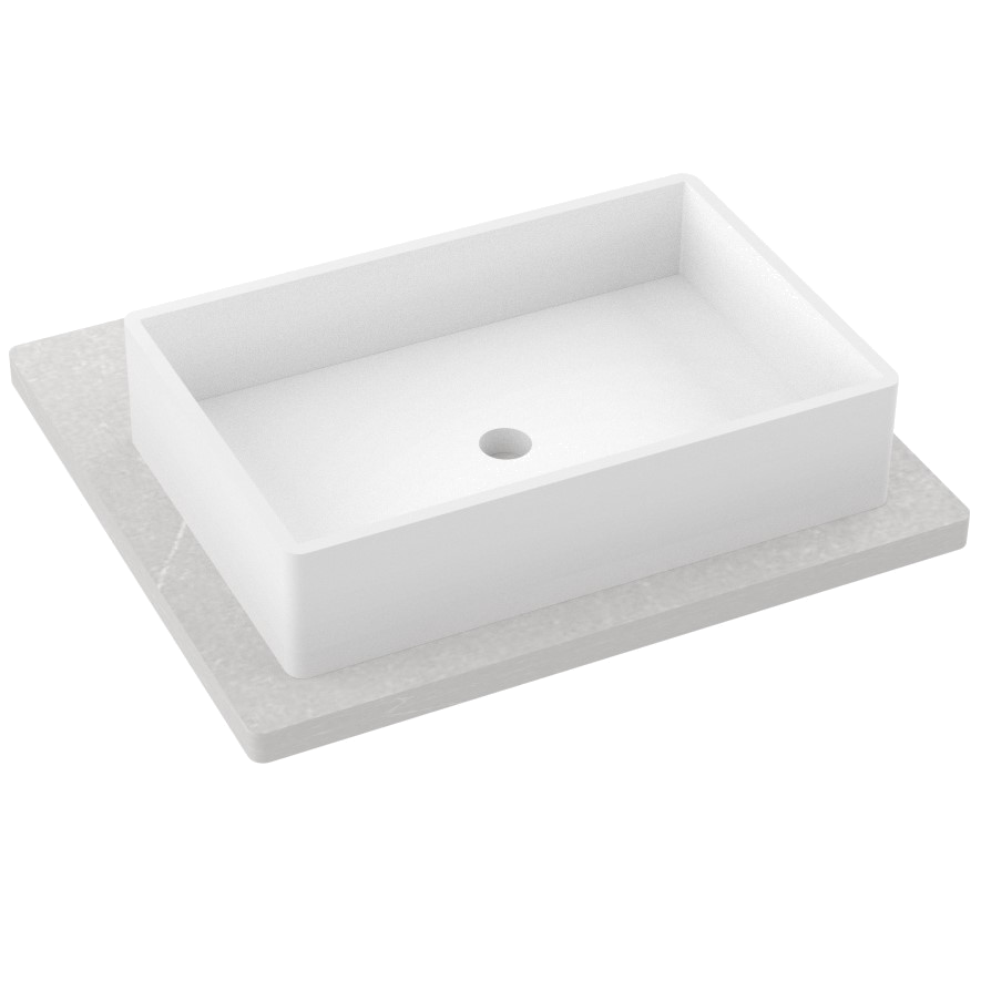 Silestone® Quartz Vanity Top - Single Vigo Centered Sink