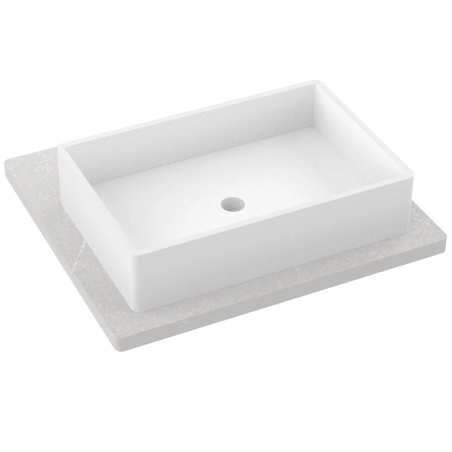 Silestone® Quartz Vanity Top - Single Vigo Centered Sink