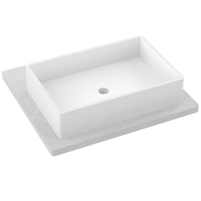 Silestone® Quartz Vanity Top - Single Vigo Centered Sink