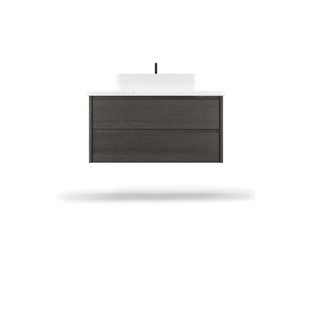 Gilded Two-Drawer Single Bath Floating Vanity