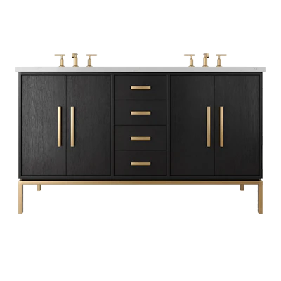 Rift White Oak Double Bath Vanity