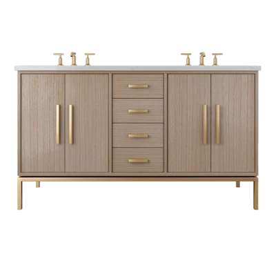 Rift White Oak Double Bath Vanity