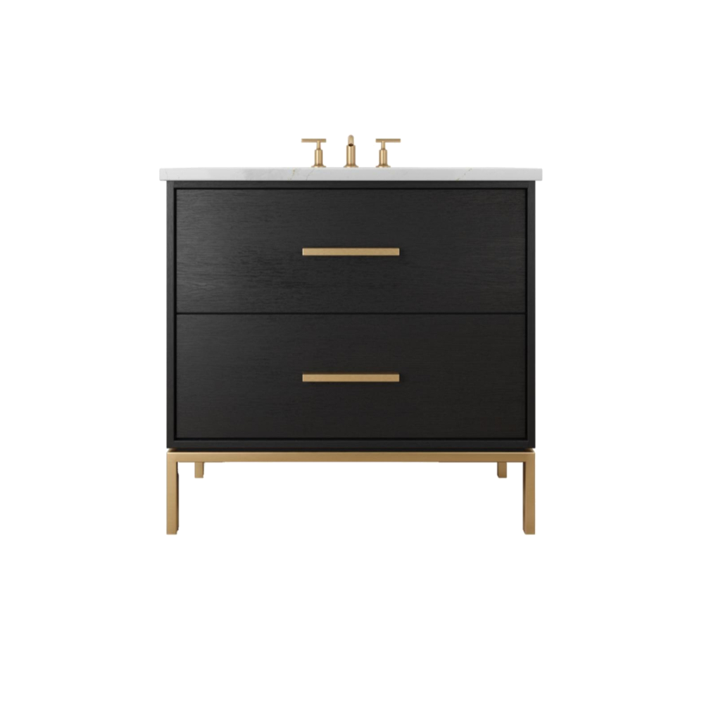 Rift White Oak Two-Drawer Single Bath Vanity