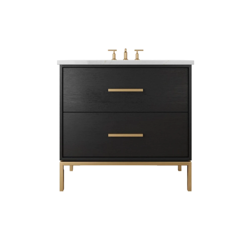 Rift White Oak Two-Drawer Single Bath Vanity