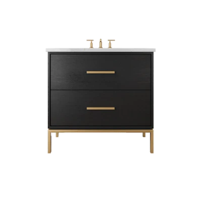 Rift White Oak Two-Drawer Single Bath Vanity