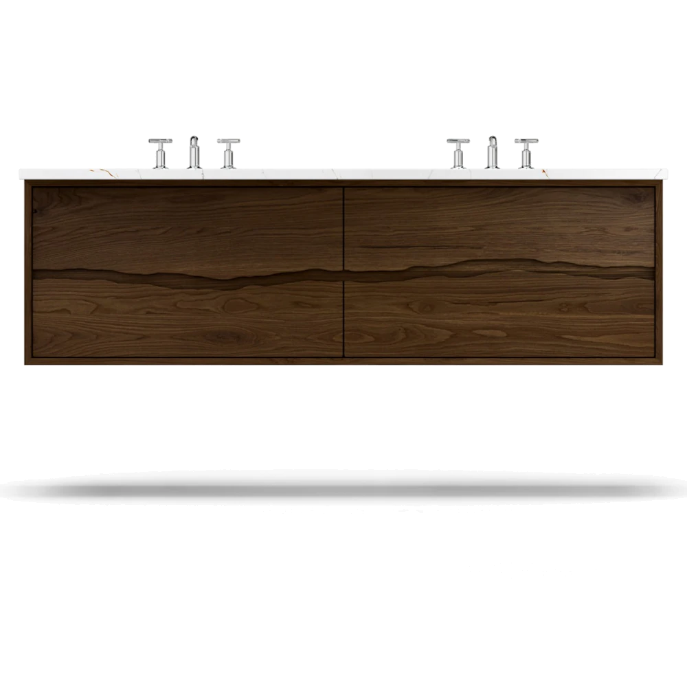 Ventura Four-Drawer Double Bath Floating Vanity