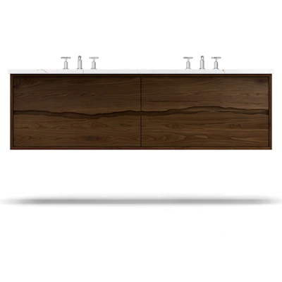 Ventura Four-Drawer Double Bath Floating Vanity