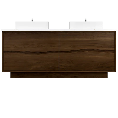Ventura Four-Drawer Double Bath Vanity - Vessel Sink