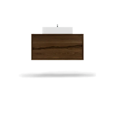 Ventura Two-Drawer Single Bath Floating Vanity With Integrated Countertop