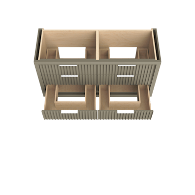 LeCrieú Double Drawer Bath Vanity - image 5 - base