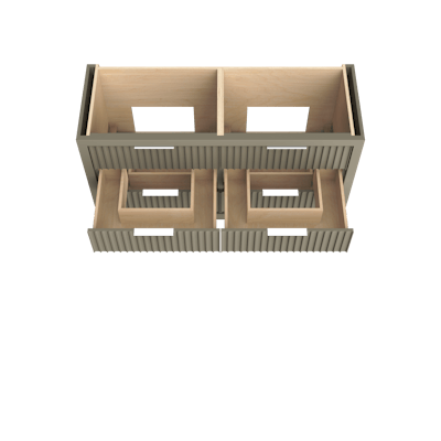 LeCrieú Double Drawer Bath Vanity - image 4 - base