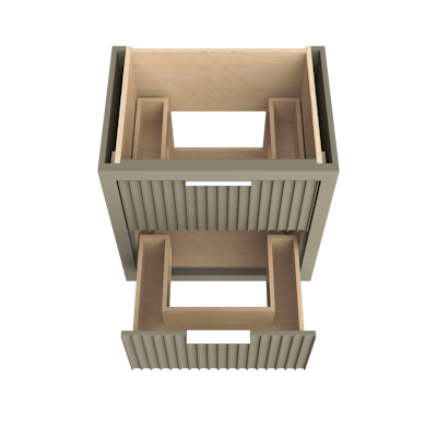 LeCrieú Two-Drawer Single Bath Vanity - image 5 - base