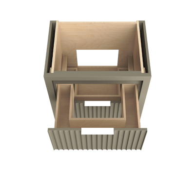 LeCrieú Two-Drawer Single Bath Vanity - image 4 - base