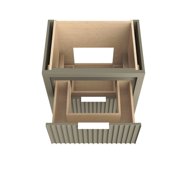 LeCrieú Two-Drawer Single Bath Vanity - image 4 - base