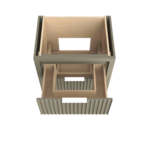 LeCrieú Two-Drawer Single Bath Vanity - image 4 - base