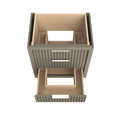 LeCrieú Three-Drawer Single Bath Vanity - image 5 - base