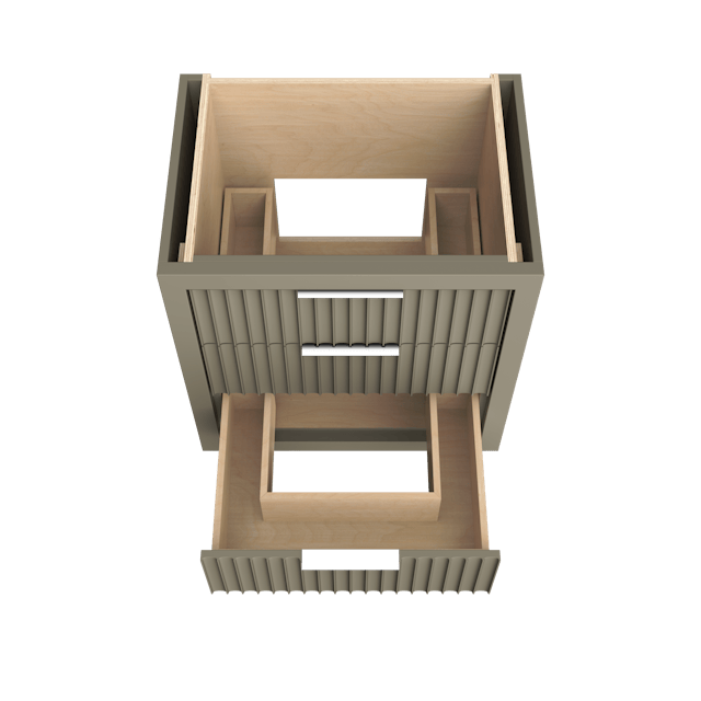 LeCrieú Three-Drawer Single Bath Vanity - image 5 - base