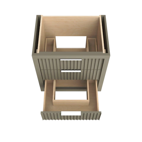 LeCrieú Three-Drawer Single Bath Vanity - image 5 - base