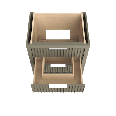 LeCrieú Three-Drawer Single Bath Vanity - image 4 - base